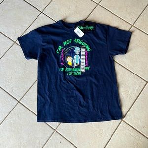 a rick and morty tshirt from spencer’s